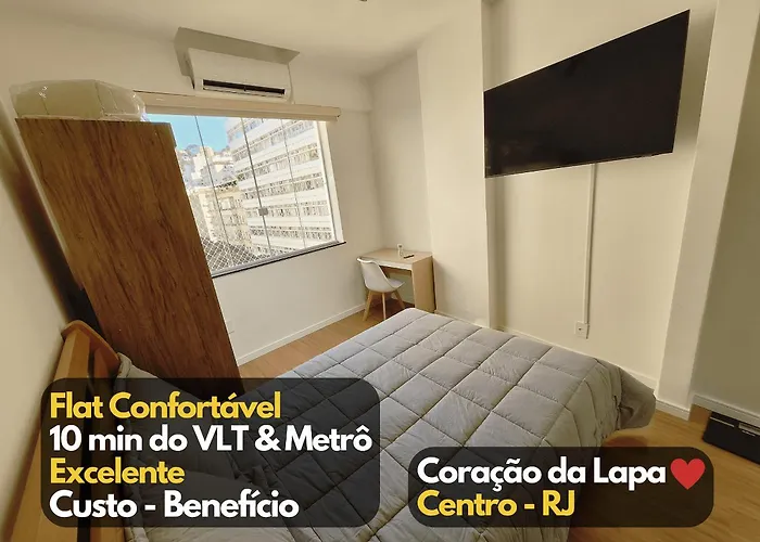 Incrível Flat, Novinho c/ ar completo Lapa RJ Apartamento Rio de Janeiro